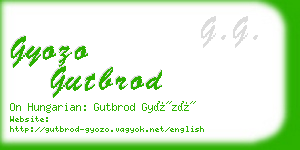 gyozo gutbrod business card